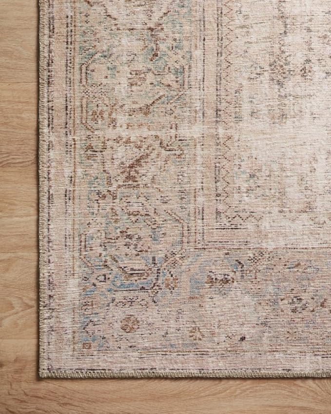 Loloi Amber Lewis Georgie Collection GER-02 Ocean/Sand 2'-6" x 9'-6", .19" Pile Height, Runner Rug