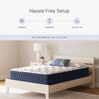 Signature Design by Ashley Twin Size Stack 12 Inch Hybrid Medium Plush Cooling Gel Infused Memory Foam Mattress for Pressure Relief, Fiberglass Free, Mattress in A Box