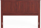 Glenwillow Home Wainscott Wood Panel Headboard in Cherry - Queen Size