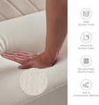 mopio 76.4" Futon Sofa Bed, Couch, Loveseat, Sleeper Sofa, Mid Century Modern Futon Couch, Sofa Cama, Couches for Living Room (Snow Velvet)