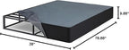 Signature Design by Ashley 10" Mattress Box Spring with Metal Foundation, Twin XL, Black