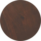 SIMPLIHOME Winnie Coffee Table - 30 inch Wide Solid Acacia Wood Round Living Room Table in Walnut, Modern Center Table for Sitting Area or Lounge with Spacious Top and Pedestal Base, Assembled