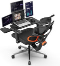 Newtral Ergonomic Office Chair with Fully Adaptive Lumbar Support, 136°Tilt Function, Computer Desk Chair with Soft 4D Armrest, Adjustable Headrest (Supreme with Laptop Tray, Black)