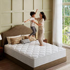 [New Version]Twin Mattress 14 Inch Hybrid Mattress Queen Size, Cooling-Gel Memory Foam & Pocket Springs, Firm Support for Back Pain Relief, Motion Isolation, CertiPUR-US Certified, Bed in a Box