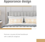 AGARTT Upholstered Platform Bed Frame King Size with Headboard and Footboard/Wooden Slats Support/No Box Spring Needed/Easy Assembly,Light Grey Linen