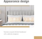 AGARTT Upholstered Platform Bed Frame Queen Size with Headboard and Footboard/Wooden Slats Support/No Box Spring Needed/Easy Assembly,Light Grey Linen