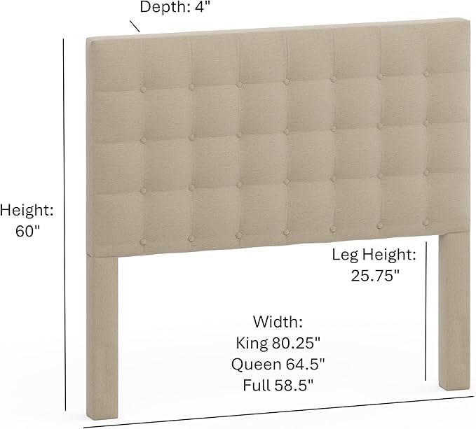 Beige Sutton Queen Headboard