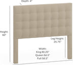 Beige Sutton Queen Headboard