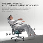 Hbada E3 Pro Ergonomic Office Chair, Big and Tall Office Chair - with 3-Zone Dynamic Lumbar Support, 4D Adjustable Headrest, 6D Adjustable Armrests, Swivel, Grey(No Footrest)