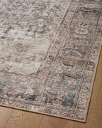Loloi Amber Lewis Georgie Collection GER-08 Lagoon/Beige 3'-0" x 10'-0", .19" Pile Height, Runner Rug