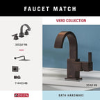 Delta Vero (1-Pack) Toilet Paper Holder Venetian Bronze Tissue Roll Holder for Bathroom Organization and Storage Single Post Toilet Tissue Holder Wall Bathroom Accessories 77750-RB