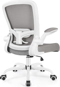 FelixKing Office Chair, Ergonomic Desk Chair Breathable Mesh Chairs Adjustable High Back Lumbar Support Flip-up Armrests, Executive Rolling Swivel Comfy Computer Chairs Home Office Gray