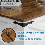 Farmhouse Coffee Table Set of 3, 1 Lift Top Coffee Table with Sliding Barn Doors and 2 End Tables with Charging Station, Living Room Table Set for Home Office, White