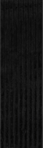 nuLOOM 2'6" x 8' Cozy Plush Area Rug, Machine Washable, Non-Slip, Soft Fluffy Shag Carpet for Living Room Bedroom Kids Room Nursery Home Decor, Kai Grey