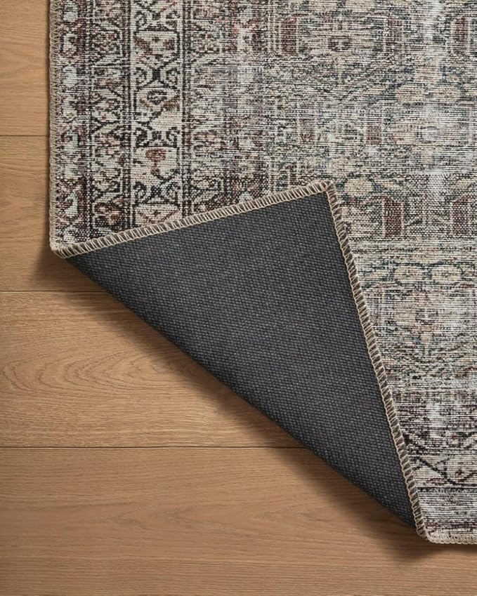 Loloi Amber Lewis Georgie Collection GER-10 Moss/Bark 7'-6" x 9'-6", .19" Pile Height, Area Rug