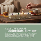 Pecksniff’s Candle Gift Set – Premium Single Wick Candles in Metal Caddy, Handcrafted in England, 4 Scents, 70g Each (Set of 4) – Iced Tea & Fig, Oudwood Vetiver, Honeydew Ginger, Fresh Linen Daisy