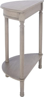 SAFAVIEH Home Collection Tinsley Greige Half Moon Console Table