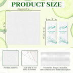 Moist Cotton Towel Bulk Moist Towelettes Individually Wrapped,White Towel Services,Refreshment Pre Moistened Towels for Dentist Travel Sport Party Hotel 200，Cucumber