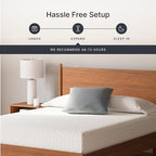 Signature Design by Ashley Twin Size Chime 10 Inch Medium Firm Memory Foam Mattress with Green Tea & Charcoal Gel for Pressure Relief, Fiberglass Free, Mattress In A Box