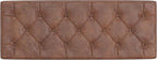 SIMPLIHOME Hamilton 48 inch Wide Transitional Rectangle Storage Ottoman in Distressed Umber Brown Vegan Faux Leather, Assembled, For the Living Room, Entryway and Family Room