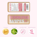 Cooling Body Wipes, Individually Wrapped Biodegradable Shower Wipes, Cooling Towels for the Gym, Workout, Hiking, Travel, and Sport, Oversized and Extra-Thick (12, Strawberry)