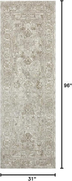 Loloi Amber Lewis Honora Collection HON-06 Grey/Taupe 2'-7" x 8'-0" Runner Rug