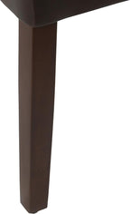 HomePop Parsons Dining Chair - Brown Faux Leather (Set of 2)