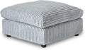 Modular Sectional Couches for Living Room, Comfy Cloud Couch Ottoman, Plush Deep Seat Sleeper Sofa with Removable Cover, Gray