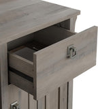 Bush Furniture Salinas Computer Desk with Hutch | Study Table with Drawers, Cabinets & Pullout Keyboard/Laptop Tray | Modern Home Office Desk in Driftwood Gray | Work Desk with Storage