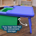 Children's Factory Edutray Desk Attachment for Cube Chair – Toddler Study Surface for Homeschool, Classroom, Space-Saving, Durable, Easy-Clean Plastic