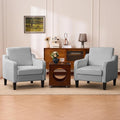 Accent Chair for Living Room, Modern Velvet Living Room Chairs with Wide Backrest, Upholstered Comfy Chair with Cushion, Oversized Sofa Chair with Wood, Single Armchair for Bedroom, Grey