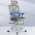 FLEXISPOT ErgoX Premium Ergonomic Office Chair with Footrest- Adjustable 3D Armrests, Dynamic Lumbar Support, Recline & Tilt Function, Mesh Seat, for Home & Office Use,Foam Grey