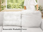 Legend Vansen Modular Sectional Sofa U Shaped Couch with Ottoman Modern Reversible Corner Sectional Couch for Living Room (Cream, U Shaped Sofa-2)