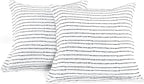 Lush Decor Hygge Geo Reversible 5 Piece Comforter Set, King, Black & White