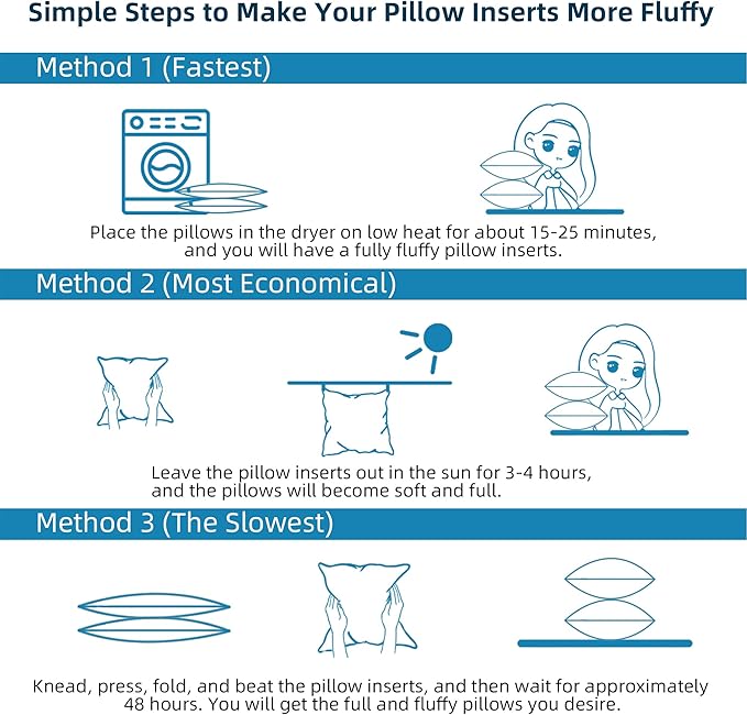 12 x 20 Outdoor Pillow Insert Pack of 4 Patio Furniture Pillows Cushion Waterproof Rectangle Lumbar Throw Pillow Inserts Decorative Couch Pillow Inserts White Sofa Sham Cushion Stuffer