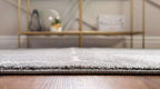 Unique Loom Trellis Frieze Collection Area Rug - Geometric (5' x 8' Oval, Light Gray/ Ivory)