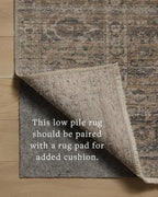 Loloi Amber Lewis Molly Collection MOL-04 Navy/Blush 9'-6" x 13'-6" Low Pile Area Rug