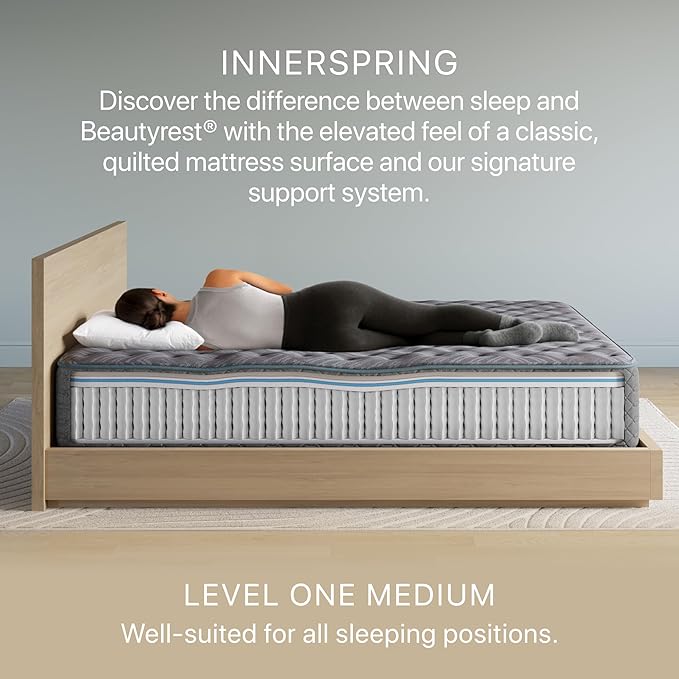 Beautyrest Prime Dream Medium 12.5" Mattress - Twin - Durable Pocketed Coil, Support, Pressure Relief, Cooling, Motion Separation; 100 Night Sleep Trial and 10 Year Warranty