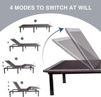 Split King Adjustable Bed Base Frame with Wireless Remote + 12 Inch SPK Gel Memory Foam Mattress Bed in a Box, Head and Foot Incline, Zero Gravity, Fiberglass Free,80" × 38"