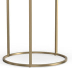 SIMPLIHOME Drake Contemporary 18 inch Wide Metal Nesting table in Antique Nickel, Antique Copper, Fully Assembled for the Living Room and Bedroom