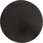 Kate and Laurel Dahl Modern Wooden Round Drink Table; 8 x 23; Black; Transitional Circle Wood Accent Pedestal Table for Living Room Plant Stand or Small Bedroom Nightstand