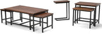 SIMPLIHOME Skyler 18-inch Wide Solid Mango/Metal Industrial C-Shaped End Table in Dark Cognac Brown/Black for Living Room, Office, or Bedroom, Assembled