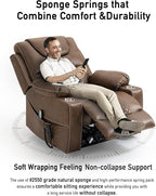 Lazy Boy Recliner ChairLazy Boy Recliner Chair with Heated and Massage, Upgraded Dual Motor Lay Flat Recliners, 25in Extra Wide Seat, Folding Tablet, Side Pocket