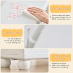 ONBRILL 4-Tier Kids Bookshelf, Montessori Shelf for Kids Rooms, Toddler Book Rack Organizer and Storage, Wooden Baby Bookshelf for Classrooms Nursery Playrooms