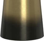 SIMPLIHOME Toby Metal Table - 17 inch Wide Solid Iron Drum Accent Table in Gold and Black Ombre, Industrial Side or End Table for Living Room or Entryway with Sculptural Design, Assembled