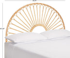 SAFAVIEH Home Collection Faris Natural Rattan Arched Full Size Headboard