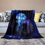 Jellyfish Gifts for Girls & Women - Soft, Warm & Cozy Fleece Throw Blanket for Kids & Adults - 40"x50"