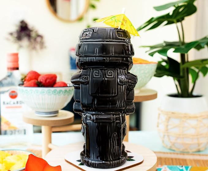 Geeki Tikis Star Wars: The Mandalorian Dark Trooper 18-Ounce Ceramic Mug | Cocktail Tumblers, Beer Mug Glassware For Liquor, Beverages, Pub Drinks, Tropical Drinkware For Home Barware Decor