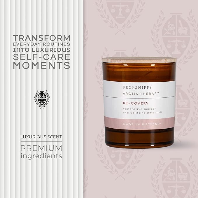 Pecksniff's Amber Re-Covery Aroma Therapy Candle | 1 Wick, 184g/6.49oz