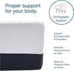 Classic Brands Cool Gel Chill Memory Foam 14-Inch Mattress with 2 BONUS Pillows |CertiPUR-US Certified |Bed-in-a-Box, Queen